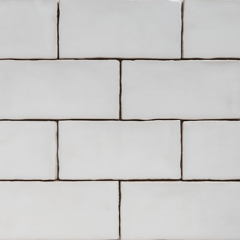 Handmade Natura White Gloss Subway Tile 130×65