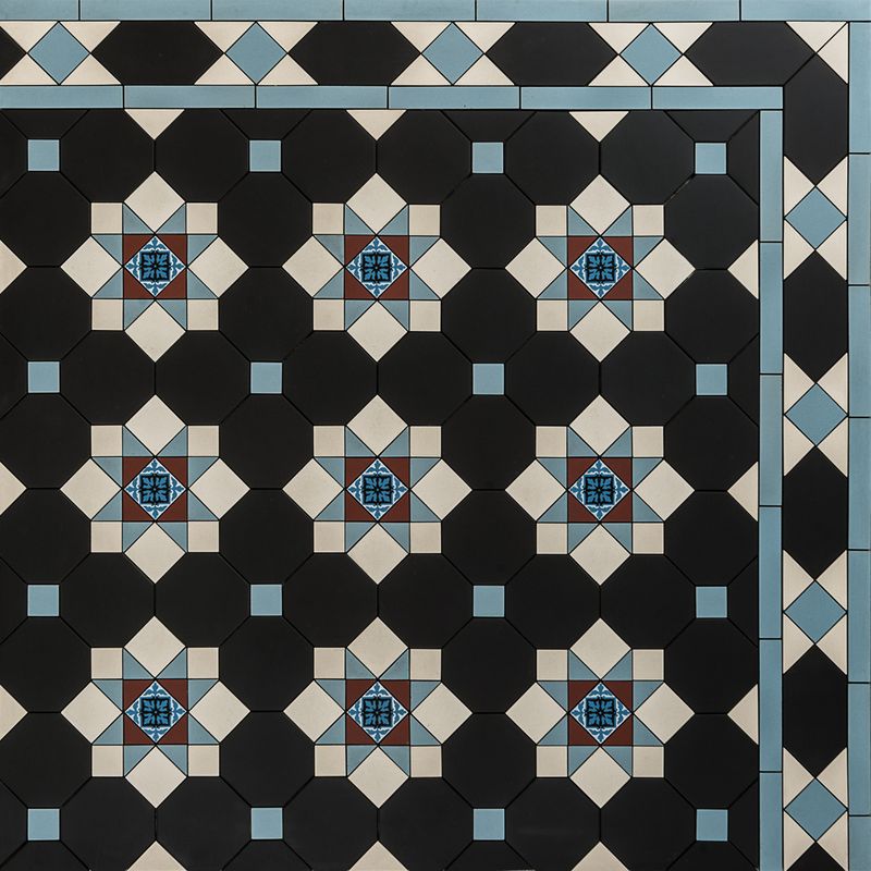 Pattern - Edinburgh Diagonal Design & Thorngrove Border