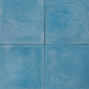Cement Encaustic Tile Plain Colour MId Sky Blue # 19A