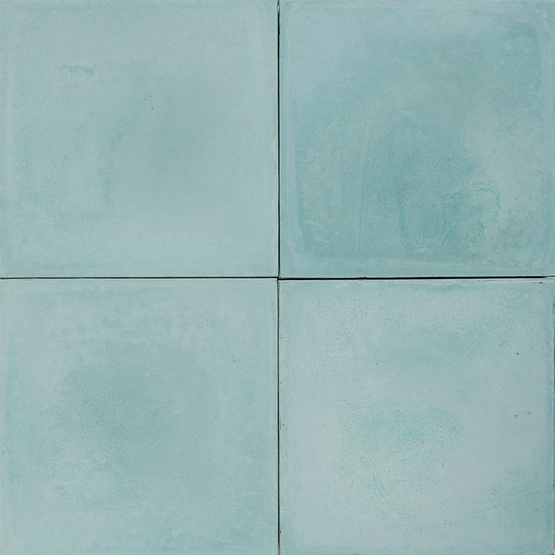 Cement Encaustic Tile Colour  Mid Turquoise # 4A