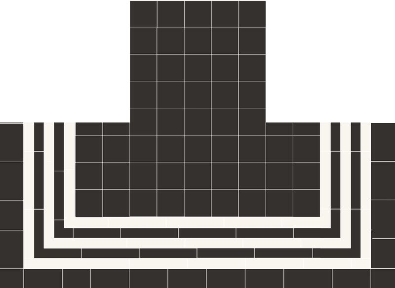 Fireplace - checkerboard + Strip