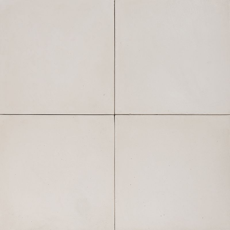 Cement Encaustic Tile Plain Colour White # 20