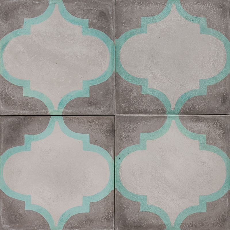 Cement Encaustic Tile Arabesque Design 966
