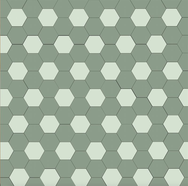 Hexagon - 2 colour mix 100